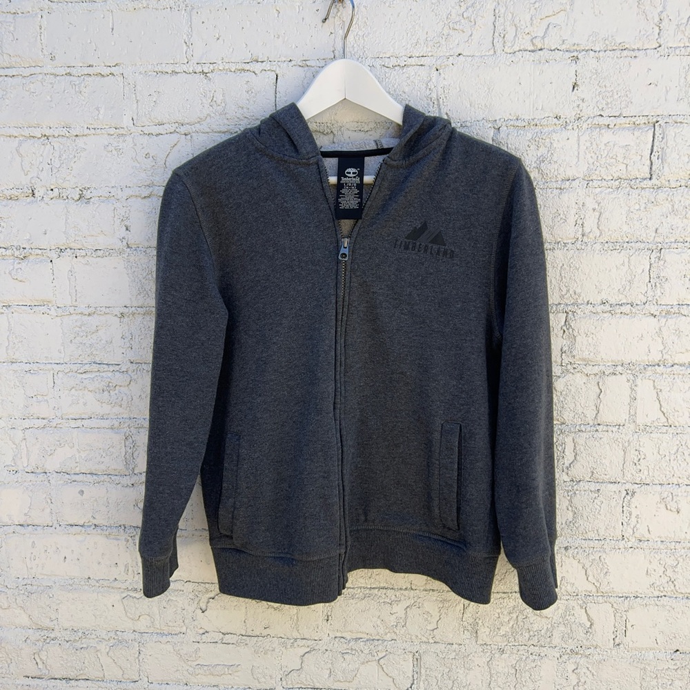 Timberland gray sweatshirt hoodie sz L 14/16